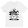 Queens Are Born In February V-Neck Tee