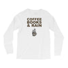 coffee books &amp; rain Long Sleeve Shirts