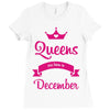 queens are born in december Ladies Fitted T-Shirt