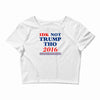 idk not trump though 2016 Crop Top