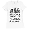 i teach mine science teacher Ladies Fitted T-Shirt