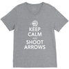 keep calm &amp; shoot arrows V-Neck Tee