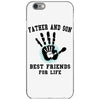 father and son best friends son iPhone 6/6s Case