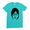 crazy girl Ladies Fitted T-Shirt