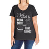 i just want to drink coffee &amp; bake things Ladies Curvy T-Shirt