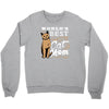 best cat mom Crewneck Sweatshirt
