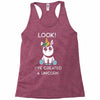 look i've created a unicorn Racerback Tank