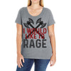 I WOULD LIKE TO RAGE Ladies Curvy T-Shirt