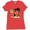 bummer summer Ladies Fitted T-Shirt