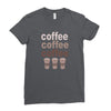 coffee coffee coffee Ladies Fitted T-Shirt
