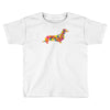 dachshund flower 2 Toddler T-shirt
