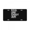real men shoot raw funny photography License Plate