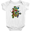 mega turtles Baby Onesie
