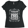 vintage made in 1985 perfectly aged a living legend Women's Triblend Scoop T-shirt