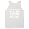 my kids made me bald tired funny Tank Top