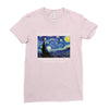 Vincent Van Gogh The Starry Night Ladies Fitted T-Shirt