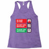 bat safety Racerback Tank