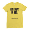 great in bed Ladies Fitted T-Shirt