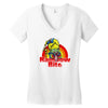 rainbow bite Women's V-Neck T-Shirt