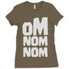 om nom nom Ladies Fitted T-Shirt