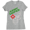 army sniper Ladies Fitted T-Shirt