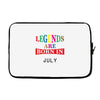 legends are born july Laptop sleeve