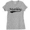 mathlete t shirt funny math humor geek nerd school athlete tee s m l x Ladies Fitted T-Shirt