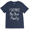 i scare my own family V-Neck Tee