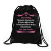 Dear Daddy, Thanks for Being my Dad Baby Boy Letter to Father Drawstring Bags