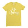 go away Ladies Fitted T-Shirt