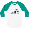 stop following me monkey 3/4 Sleeve Shirt
