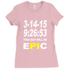 pi day 2015 pie math Ladies Fitted T-Shirt