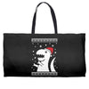 big trex santa ugly christmas Weekender Totes