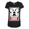 dude Maternity Scoop Neck T-shirt
