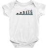 evolution of espionage Baby Bodysuit