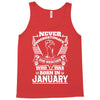 Never Underestimate Dog Rescuer Who Was Born January Tank Top