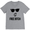 free bitch V-Neck Tee