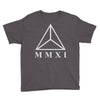 mmxi roman numerals triangle Youth Tee