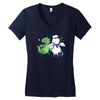 mallow titan Women's V-Neck T-Shirt