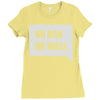 no ban no wall Ladies Fitted T-Shirt