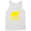 beer t shirt bear plus deer funny tee drinking college humor party shi Tank Top