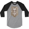halloween skull 3/4 Sleeve Shirt