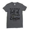 in a world full of grinches be a cindy lou who Ladies Fitted T-Shirt