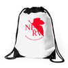 neon genesis evangelion anime nerv logo Drawstring Bags