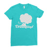 dreamland logo Ladies Fitted T-Shirt