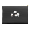 coffee that's always late Accessory Pouches
