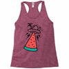 summer alien invasion bright color Racerback Tank