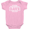 what a difference a dave makes Baby Onesie