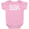 real men change diapers Baby Onesie
