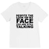 rude slogan V-Neck Tee